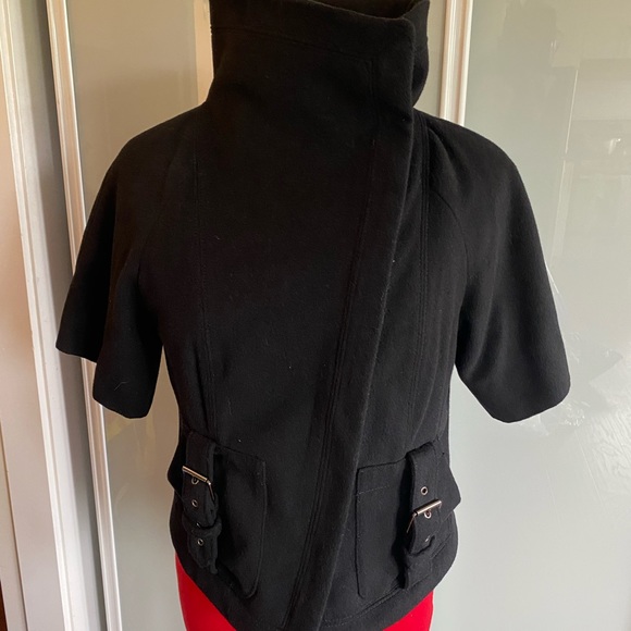 Armani Exchange Black asymmetrical zip jacket chest 37 waist 36 . - Picture 2 of 8